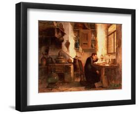 The Student of Chemistry and Pharmacy-Karl Joseph Litschaur-Framed Giclee Print