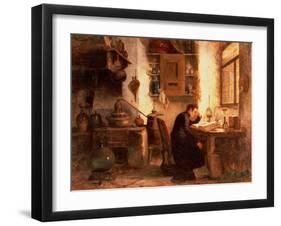 The Student of Chemistry and Pharmacy-Karl Joseph Litschaur-Framed Giclee Print