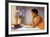 The Student-Tim Ashkar-Framed Art Print