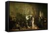 The Studio (1855)-Gustave Courbet-Framed Stretched Canvas