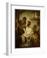 The Studio, C.1870-Honore Daumier-Framed Giclee Print