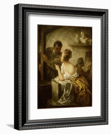 The Studio, C.1870-Honore Daumier-Framed Giclee Print