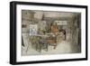 The Studio, from 'A Home' Series, c.1895-Carl Larsson-Framed Giclee Print