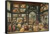 The Studio of Apelles-Willem Van II Haecht-Framed Stretched Canvas