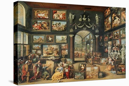 The Studio of Apelles-Willem Van II Haecht-Stretched Canvas
