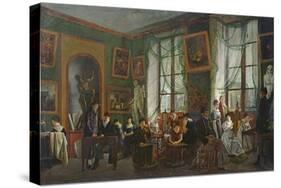 The Studio of Madame Haudebourt-Lescot-Joseph Albrier-Stretched Canvas