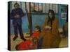 The Studio of Painter Emile Schuffenecker (1851-1934)-Paul Gauguin-Stretched Canvas