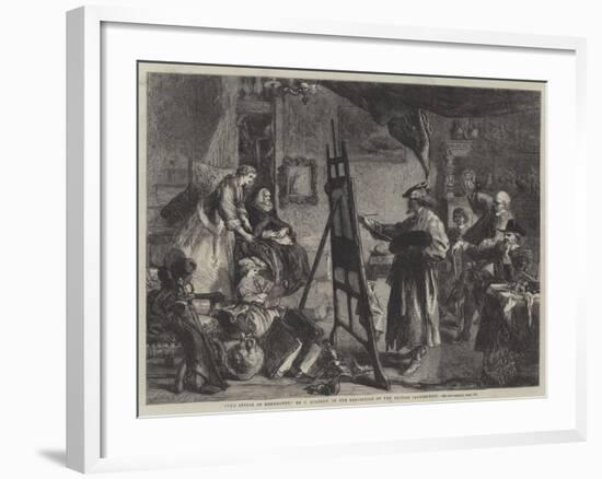 The Studio of Rembrandt-Sir John Gilbert-Framed Giclee Print