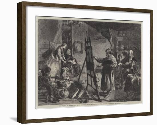 The Studio of Rembrandt-Sir John Gilbert-Framed Giclee Print