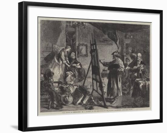 The Studio of Rembrandt-Sir John Gilbert-Framed Giclee Print