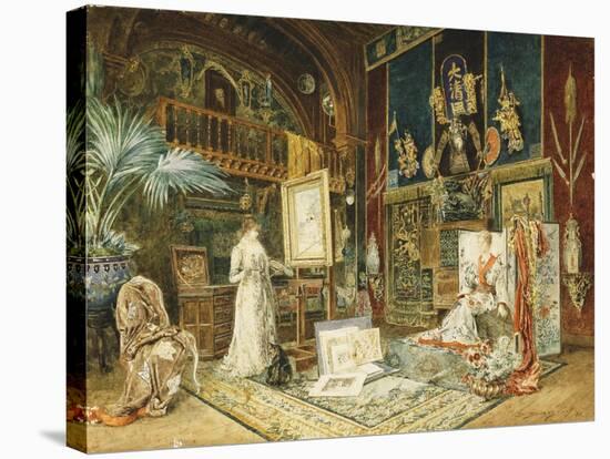 The Studio of Sarah Bernhard, 1885-Marie Desire Bourgoin-Stretched Canvas