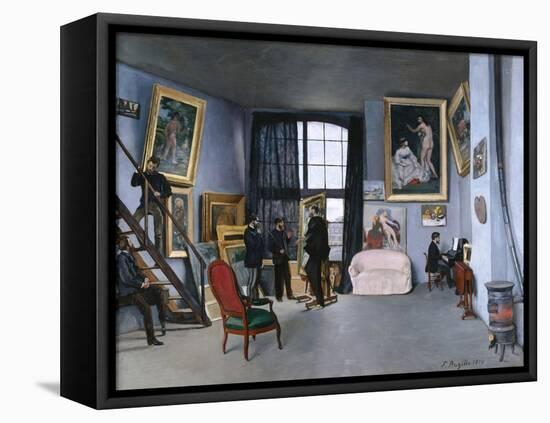 The Studio of the Artist at Rue De La Condamine, 1870-Frédéric Bazille-Framed Stretched Canvas