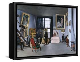 The Studio of the Artist at Rue De La Condamine, 1870-Frédéric Bazille-Framed Stretched Canvas