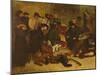 The Studio of the Painter, a Real Allegory, 1855-Gustave Courbet-Mounted Giclee Print