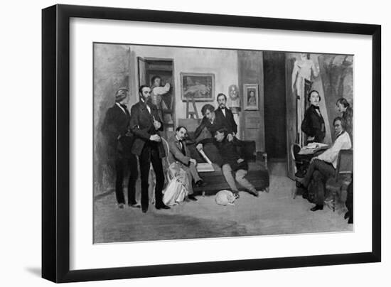 The Studio of the Painter-Jean Francois Gigoux-Framed Giclee Print