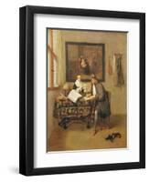 The Studious Life, 1662-Gerritsz. Quiryn Van Brekelenkam-Framed Giclee Print