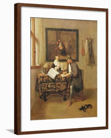 The Studious Life, 1662-Gerritsz. Quiryn Van Brekelenkam-Framed Giclee Print