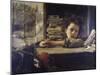 The Study, Ca 1875-Antonio Mancini-Mounted Giclee Print