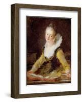 The Study, or the Song, circa 1769-Jean-Honoré Fragonard-Framed Giclee Print