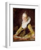 The Study, or the Song, circa 1769-Jean-Honoré Fragonard-Framed Giclee Print