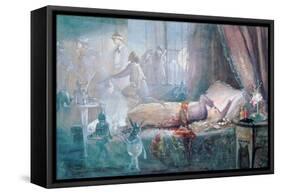 The Stuff That Dreams are Made of (W/C on Paper) (See also 109712)-John Anster Fitzgerald-Framed Stretched Canvas