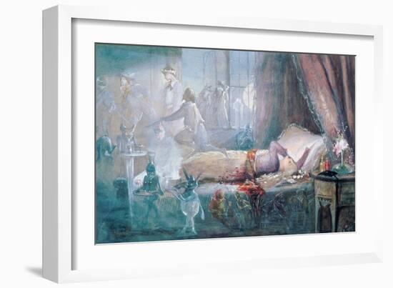 The Stuff That Dreams are Made of (W/C on Paper) (See also 109712)-John Anster Fitzgerald-Framed Giclee Print