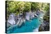 The Stunning Blue Pools, Haast Pass, South Island, New Zealand, Pacific-Michael Runkel-Stretched Canvas