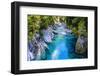 The Stunning Blue Pools, Haast Pass, South Island, New Zealand, Pacific-Michael Runkel-Framed Photographic Print