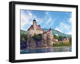 The Stunning Schonbuhel Castle Sits Above the Danube River Along the Wachau Valley of Austria-Miva Stock-Framed Premium Photographic Print