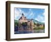 The Stunning Schonbuhel Castle Sits Above the Danube River Along the Wachau Valley of Austria-Miva Stock-Framed Photographic Print