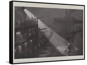 The Submarine in France, a Surprise Attack-Fred T. Jane-Framed Stretched Canvas