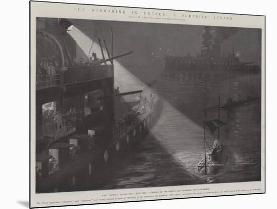 The Submarine in France, a Surprise Attack-Fred T. Jane-Mounted Giclee Print