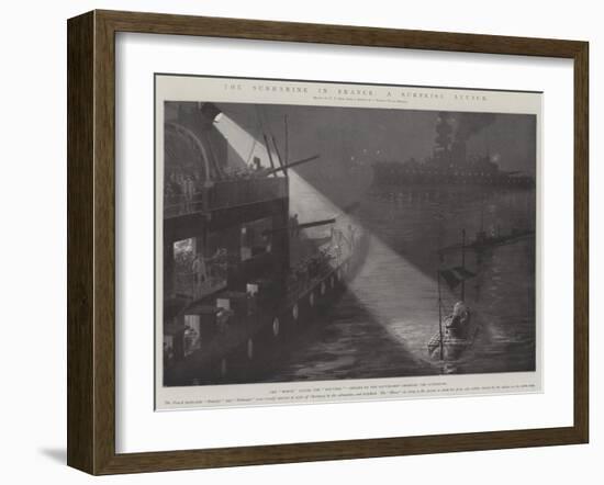 The Submarine in France, a Surprise Attack-Fred T. Jane-Framed Giclee Print