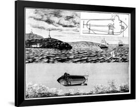 The Submarine Nautilus, 1901-Poyet-Framed Giclee Print