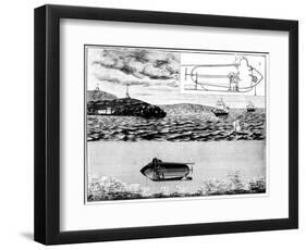 The Submarine Nautilus, 1901-Poyet-Framed Premium Giclee Print