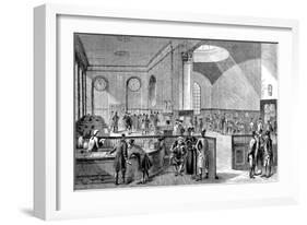 The Subscription Room at Lloyd's of London, 18th Century-null-Framed Art Print