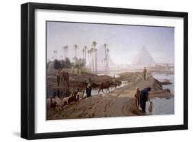 The Subsiding of the Nile, 1873-Frederick Goodall-Framed Giclee Print