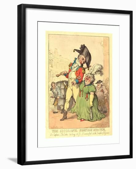 The Successful Fortune Hunter, 1812, Hand-Colored Etching, Gift of Addie Burr Clark-Thomas Rowlandson-Framed Giclee Print