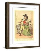 The Successful Fortune Hunter, 1812, Hand-Colored Etching, Gift of Addie Burr Clark-Thomas Rowlandson-Framed Giclee Print