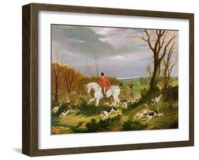 The Suffolk Hunt - Going to Cover Near Herringswell-John Frederick Herring I-Framed Giclee Print