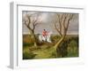 The Suffolk Hunt - Gone Away-John Frederick Herring I-Framed Giclee Print