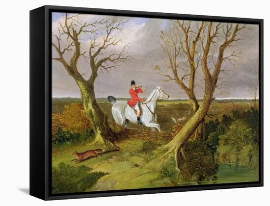 The Suffolk Hunt - Gone Away-John Frederick Herring I-Framed Stretched Canvas