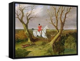 The Suffolk Hunt - Gone Away-John Frederick Herring I-Framed Stretched Canvas