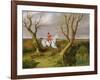 The Suffolk Hunt - Gone Away-John Frederick Herring I-Framed Giclee Print