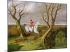 The Suffolk Hunt - Gone Away-John Frederick Herring I-Mounted Giclee Print