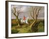 The Suffolk Hunt - Gone Away-John Frederick Herring I-Framed Giclee Print