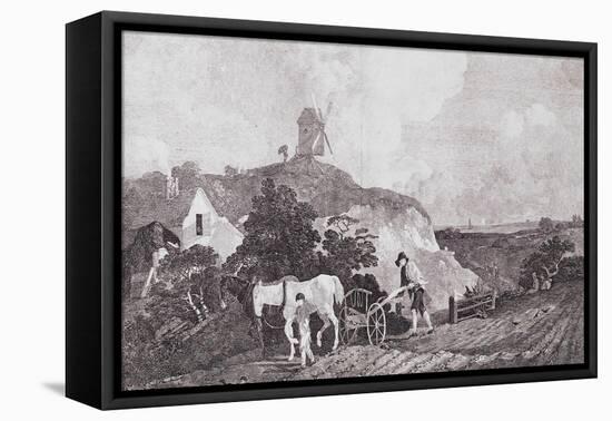 The Suffolk Plough, C.1753-Thomas Gainsborough-Framed Stretched Canvas