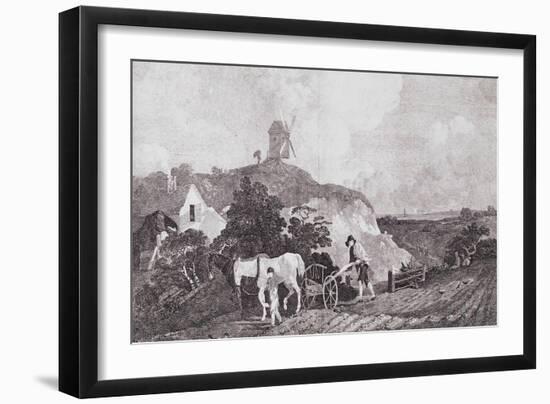 The Suffolk Plough, C.1753-Thomas Gainsborough-Framed Giclee Print