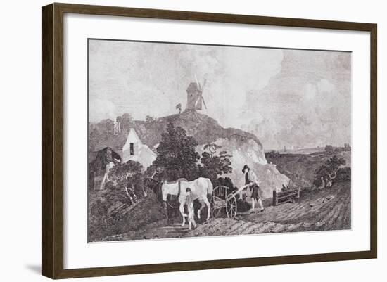 The Suffolk Plough, C.1753-Thomas Gainsborough-Framed Giclee Print