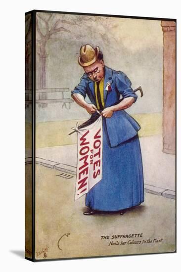 The Suffragette Nails Her Colours to the Mast-null-Stretched Canvas